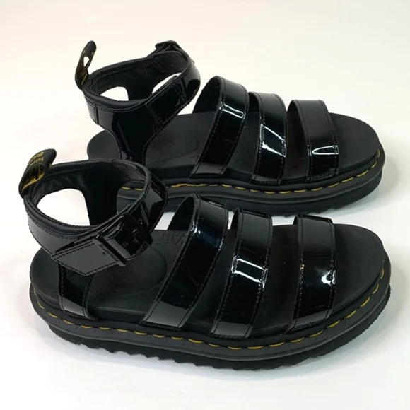 Dr. Martens Blaire Patent Leather Sandals - Picture 7 of 16
